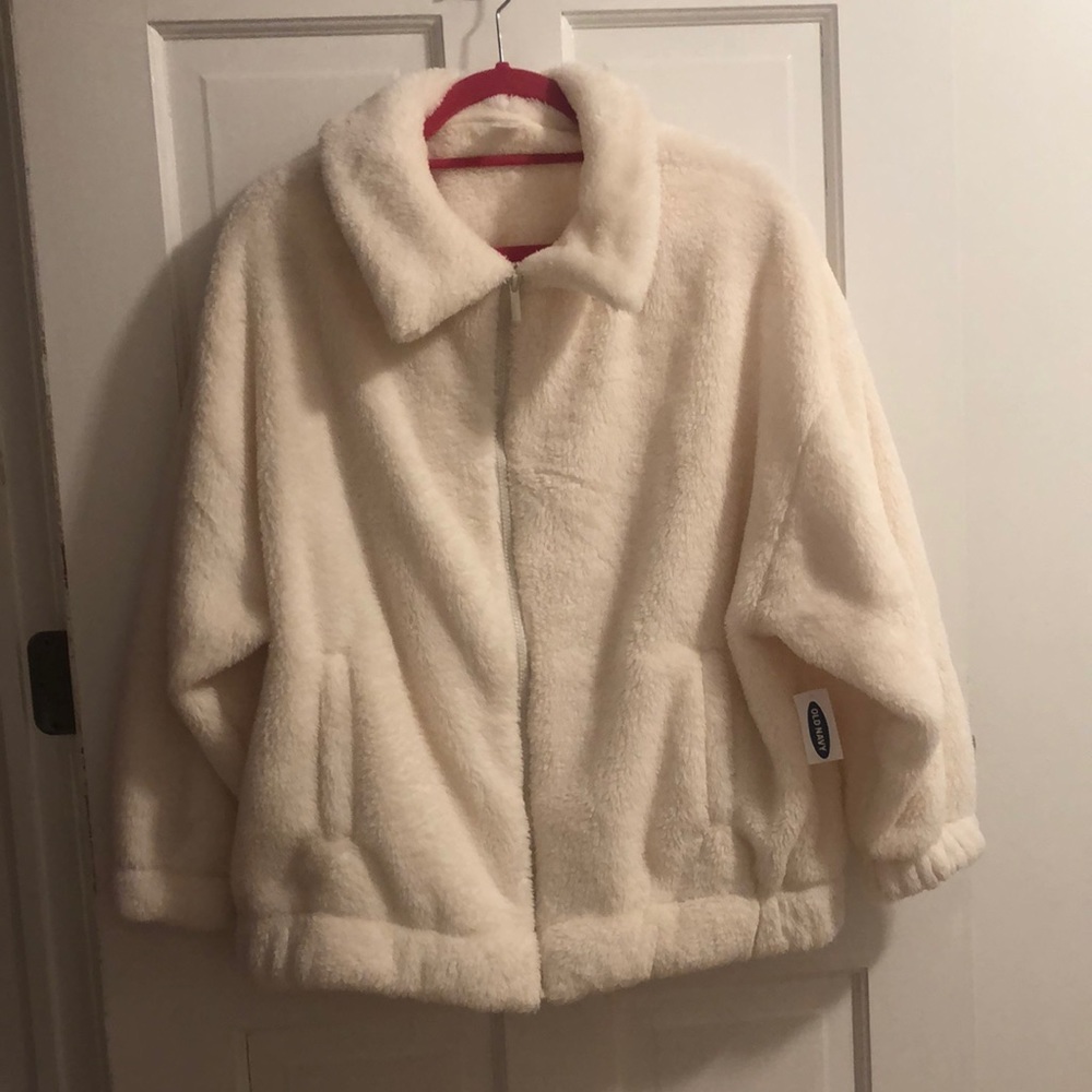 Fur zipper coat